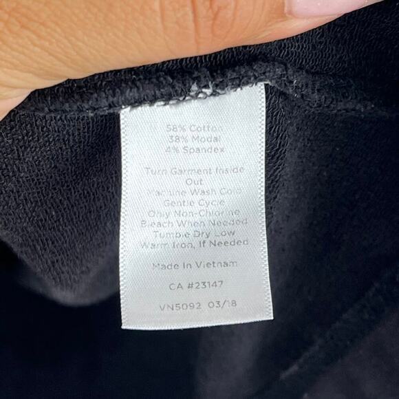 T by Talbots black and white color block full zip light weight jacket size small - Picture 7 of 8